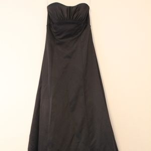 Black Strapless Gown